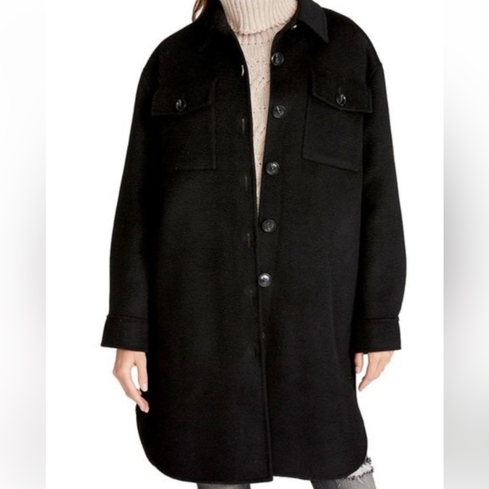NWT. Rebecca Minkoff black shacket.